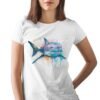 Great white shark art T-shirt