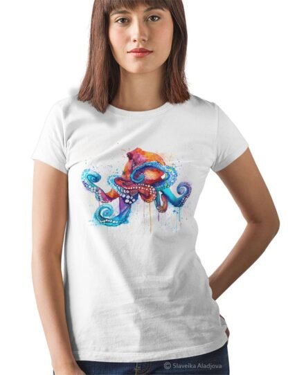 Octopus art T-shirt