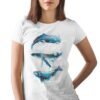Art T-shirt with whales