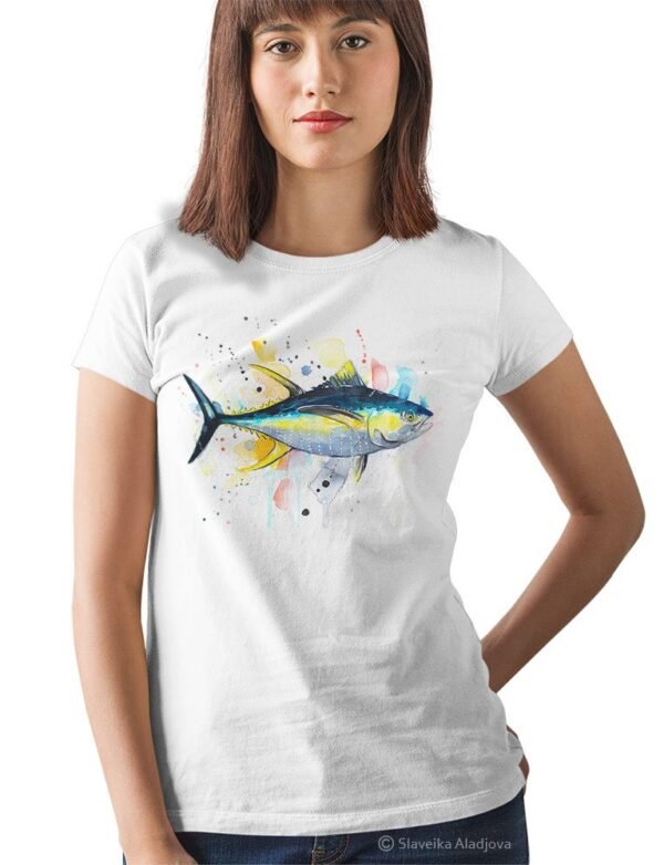 Yellowfin tuna art T-shirt