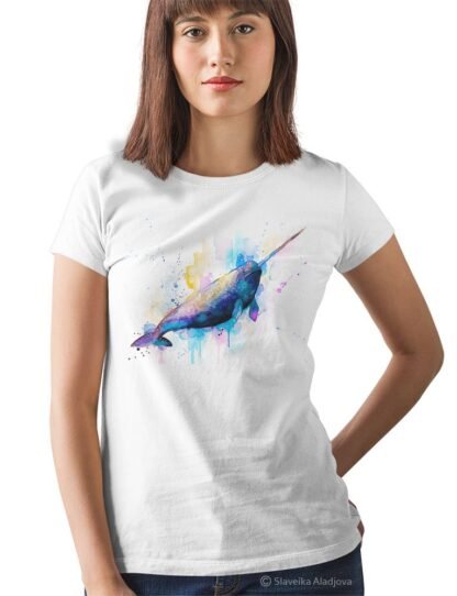 Narwhal art T-shirt