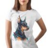 Doberman art T-shirt