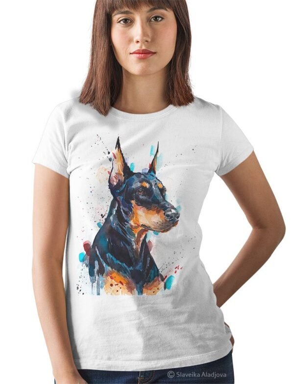 Doberman art T-shirt