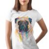 Pug art T-shirt
