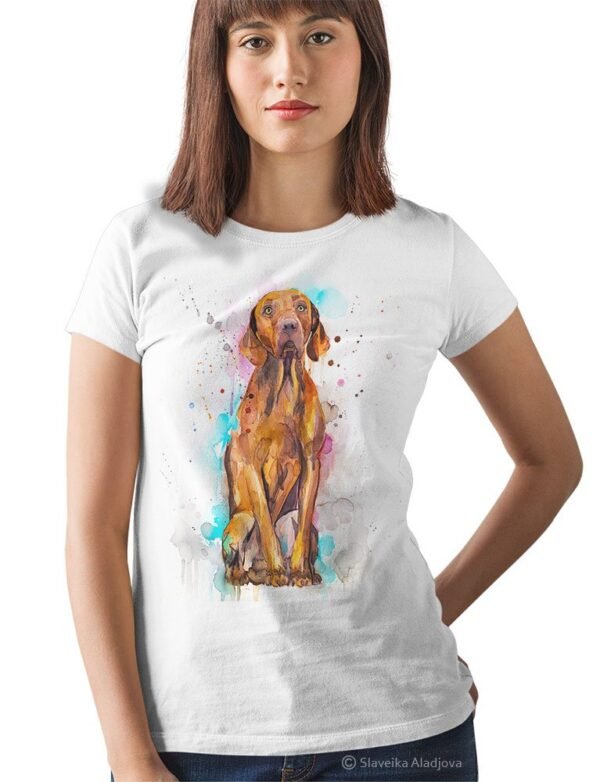 Vizsla Dog art T-shirt
