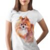 Pomeranian art T-shirt