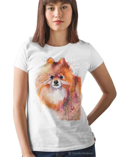 Pomeranian art T-shirt