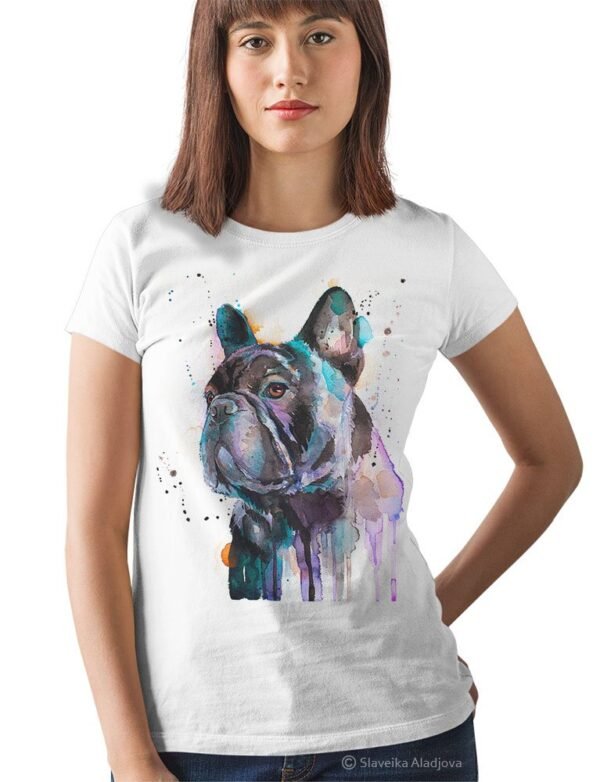 French Bulldog art T-shirt