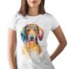 Red Dachshund art T-shirt