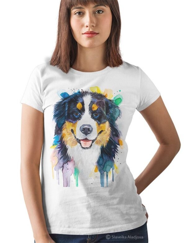 Bernese Mountain Dog art T-shirt