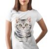 American shorthair cat art T-shirt