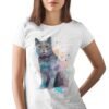 Chartreux cat art T-shirt