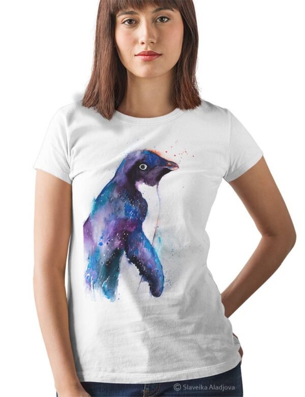 Adelie penguin art T-shirt