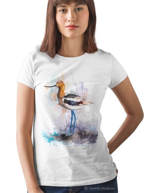 American Avocet art T-shirt