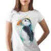 Atlantic puffin art T-shirt