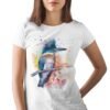 Belted Kingfisher art T-shirt