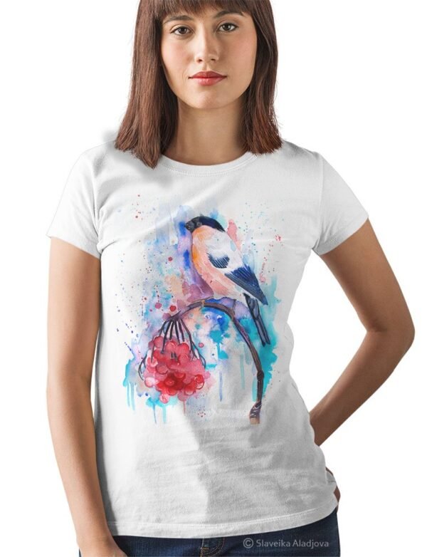 Bullfinch art T-shirt
