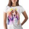 Basset art T-shirt