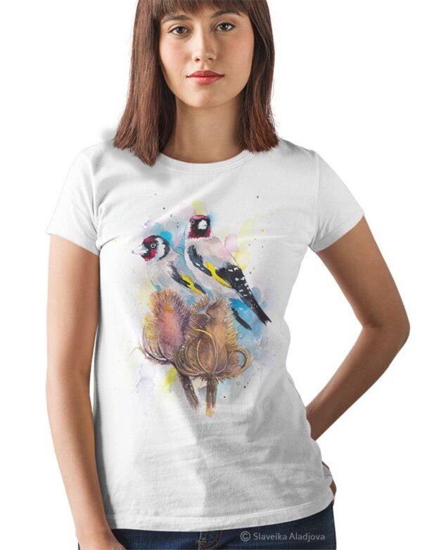 Goldfinch art T-shirt
