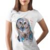 Great grey owl art T-shirt