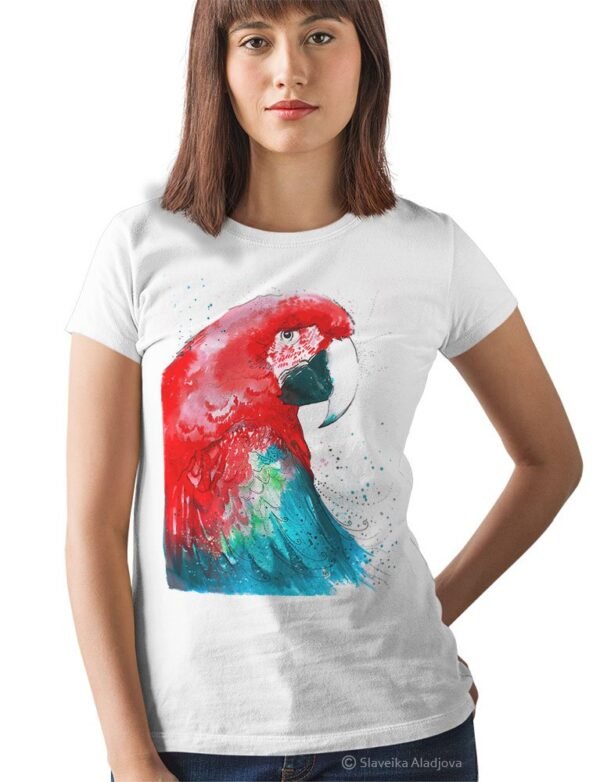 Green-winged macaw art T-shirt