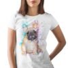 Fawn french bulldog art T-shirt