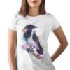 Hooded crow art T-shirt