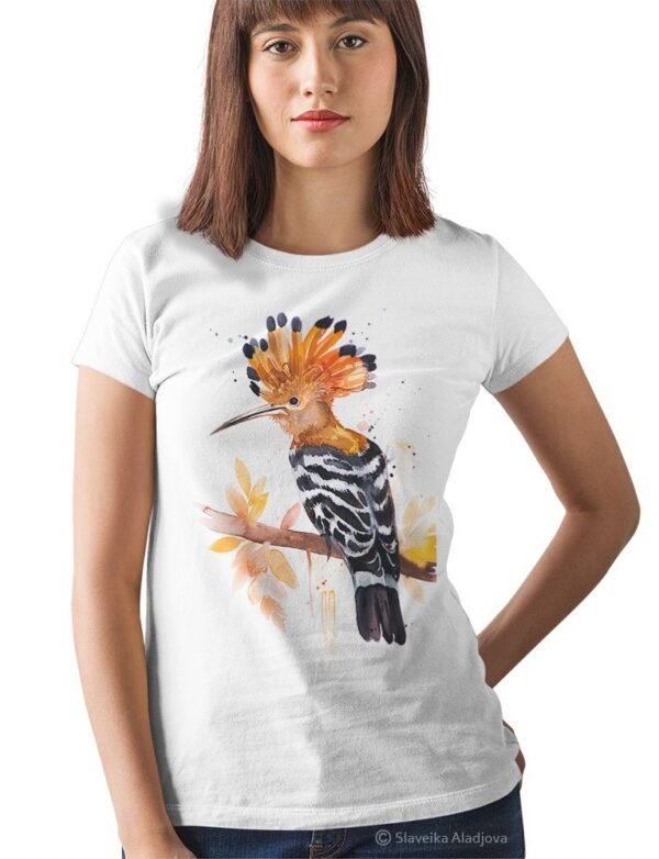 Hoopoe art T-shirt