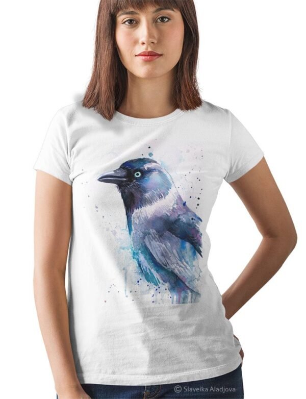 Jackdaw art T-shirt