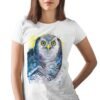 Northern hawk-owl art T-shirt