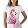 Pink Flamingo art T-shirt