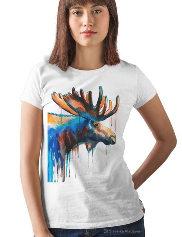 Moose art T-shirt