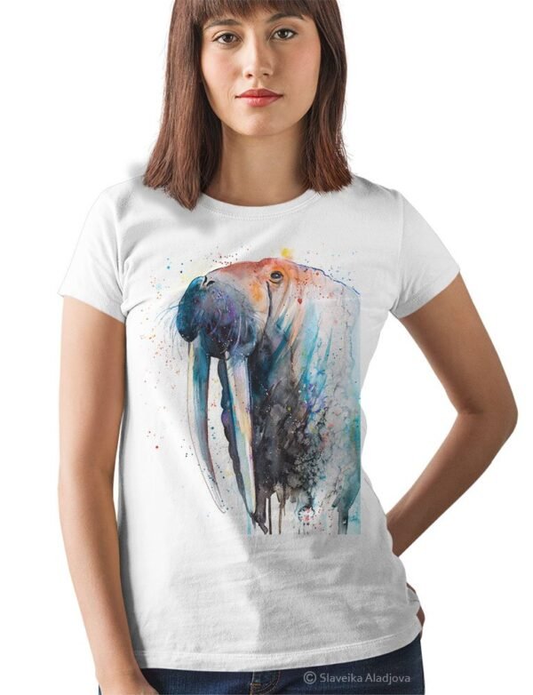 Walrus art T-shirt Walrus art T-shirt