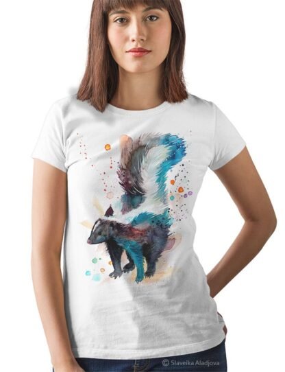 Skunk art T-shirt