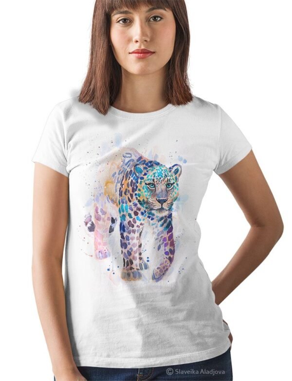 Amur leopard art T-shirt