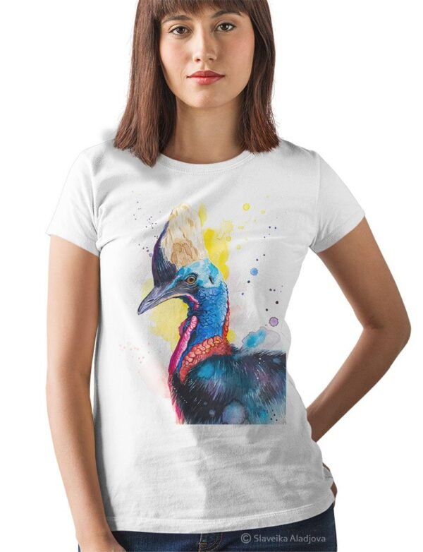 Cassowary bird art T-shirt
