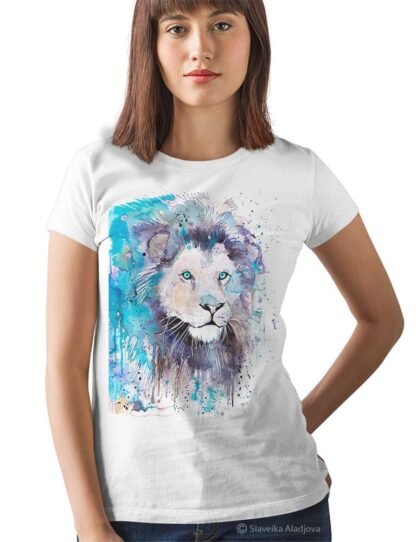 Blue Lion art T-shirt