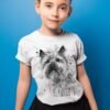 Black and white Cairn Terrier T-shirt