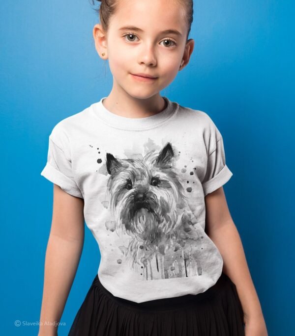 Black and white Cairn Terrier T-shirt