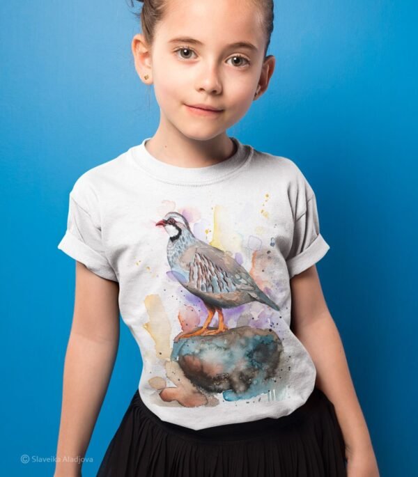 Red-legged partridge art T-shirt