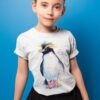 Rockhopper penguin art T-shirt