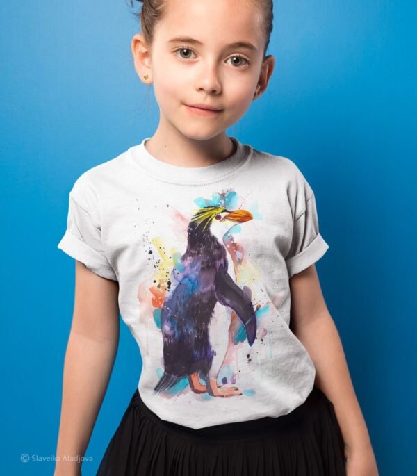 Royal penguin art T-shirt