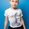 Secretary bird art T-shirt