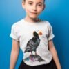 Tufted puffin art T-shirt