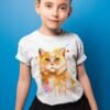 Cat art T-shirt