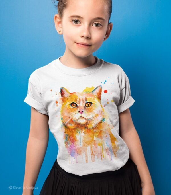Cat art T-shirt
