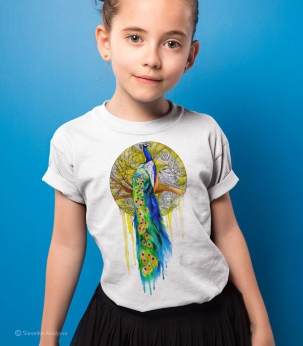 Peacock art T-shirt