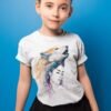 Wolf girl art T-shirt