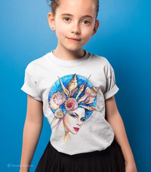 Sea girl art T-shirt