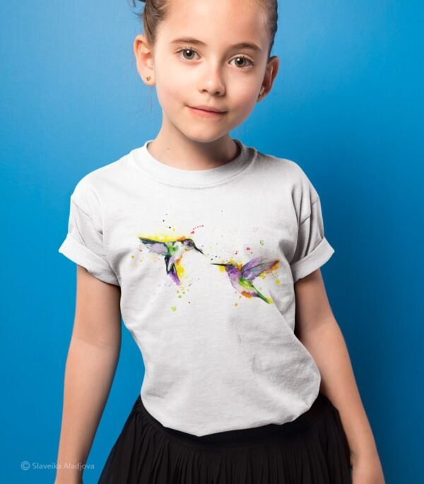 Hummingbirds art T-shirt
